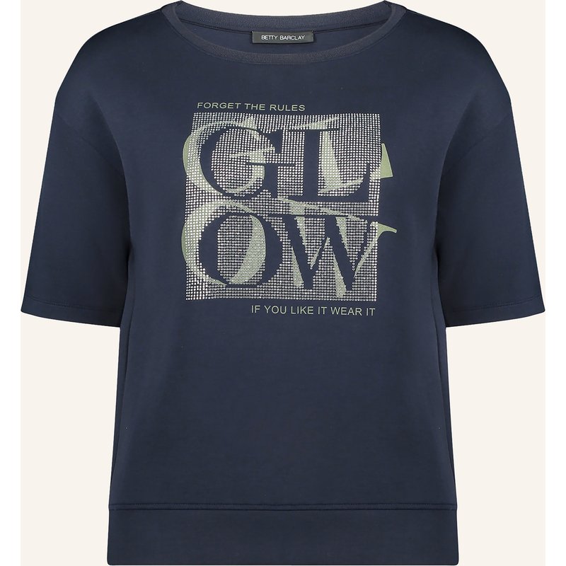 Betty Barclay Sweatshirt Mit Schmucksteinen blau