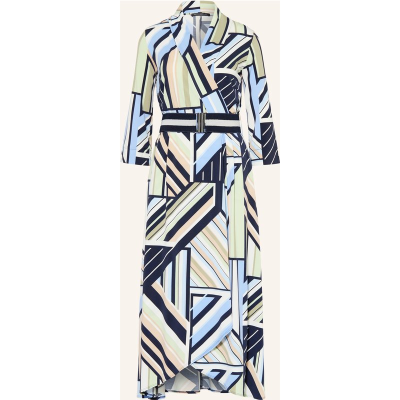 Betty Barclay Jerseykleid In Wickeloptik Mit 3/4-Arm blau