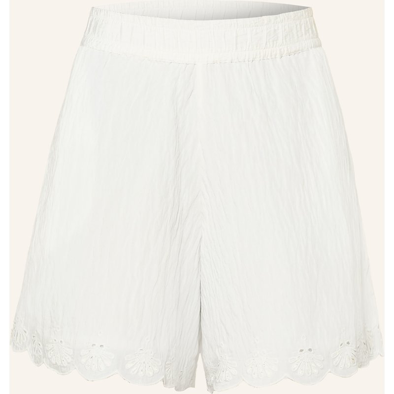 Watercult Shorts Treasured Trove Mit Lochstickereien weiss