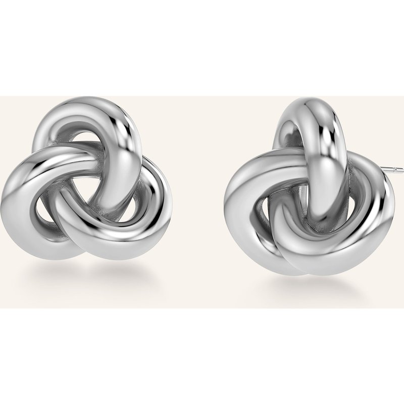 Edblad Ohrstecker Infinity Knot Studs L silber
