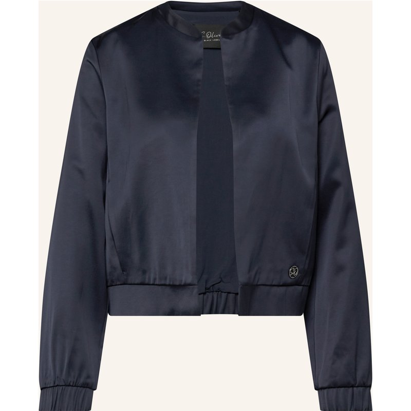 S.Oliver Black Label Satinbolero blau