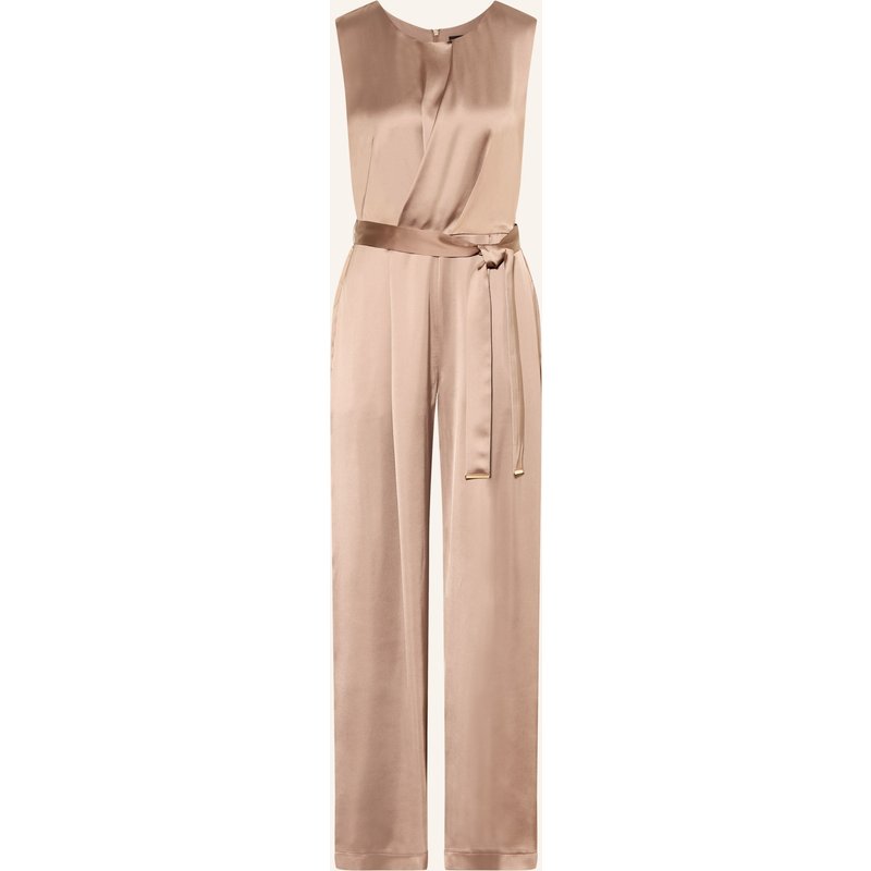 S.Oliver Black Label Jumpsuit Aus Satin braun