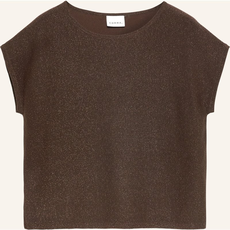 Comma Strickshirt braun