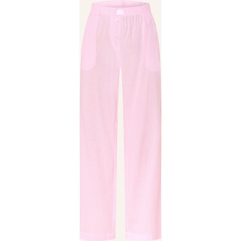 Mey Schlafhose Serie Cotton Stripes rosa