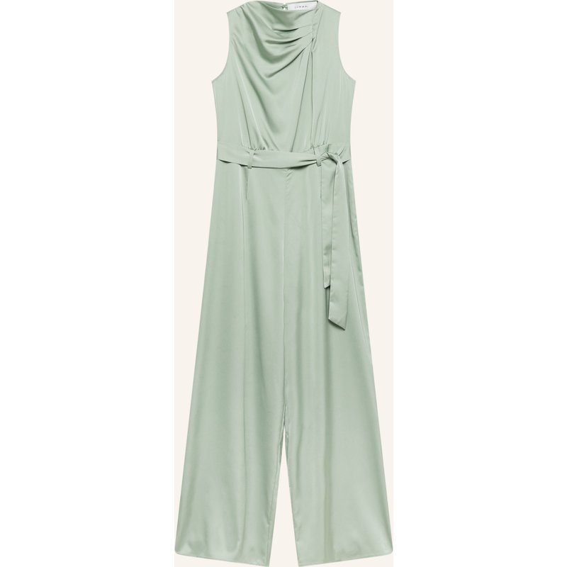 Comma Jumpsuit Aus Satin gruen