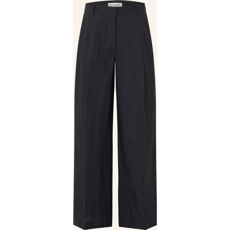 Iris Von Arnim Marlenehose Santorini Aus Leinen schwarz