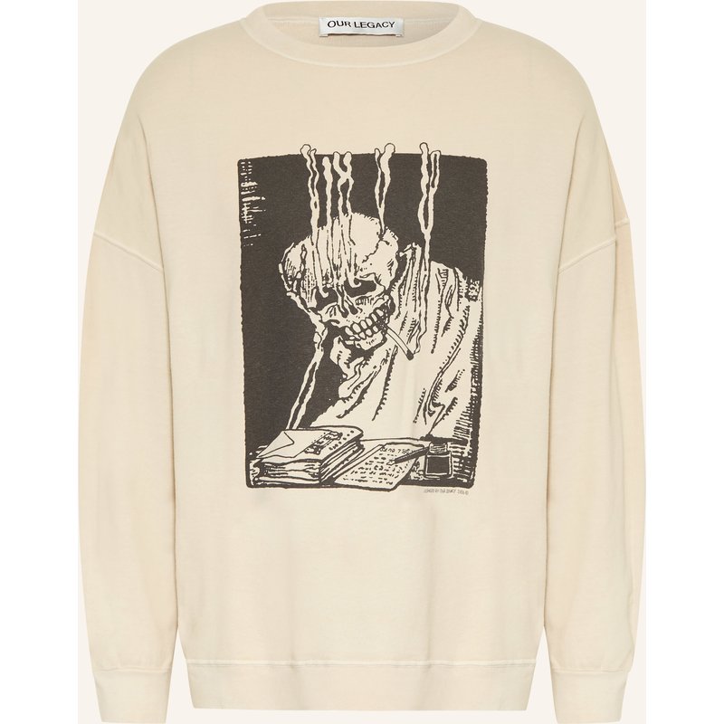 Our Legacy Oversized-Sweatshirt Slack beige