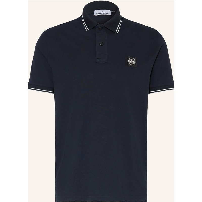 Stone Island Piqué-Poloshirt blau