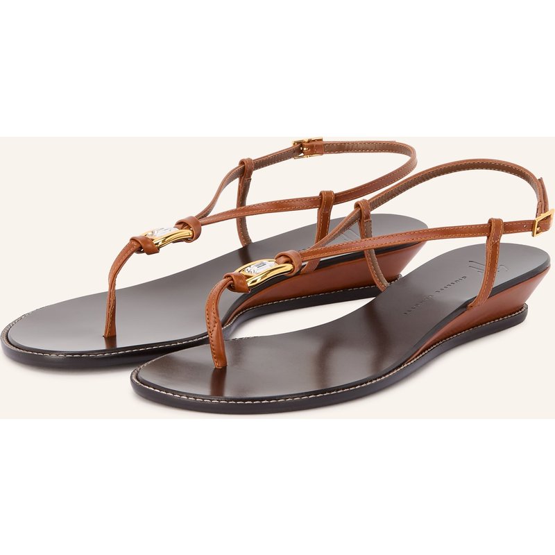 Giuseppe Zanotti Design Zehentrenner Amhelia Mit Schmucksteinen braun