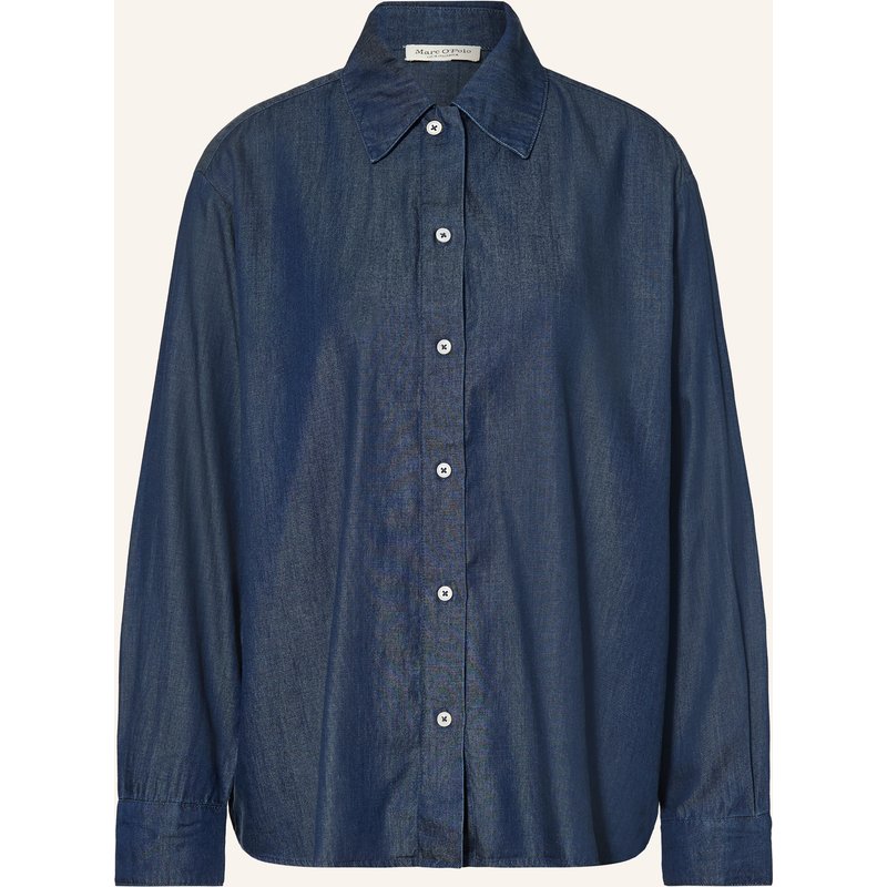 Marc O'polo Hemdbluse In Jeansoptik blau