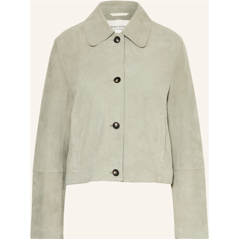 Marc O'polo Lederjacke gruen
