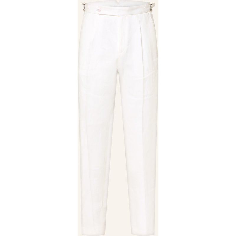 Boss Leinen-Chino Perino Tapered Fit weiss