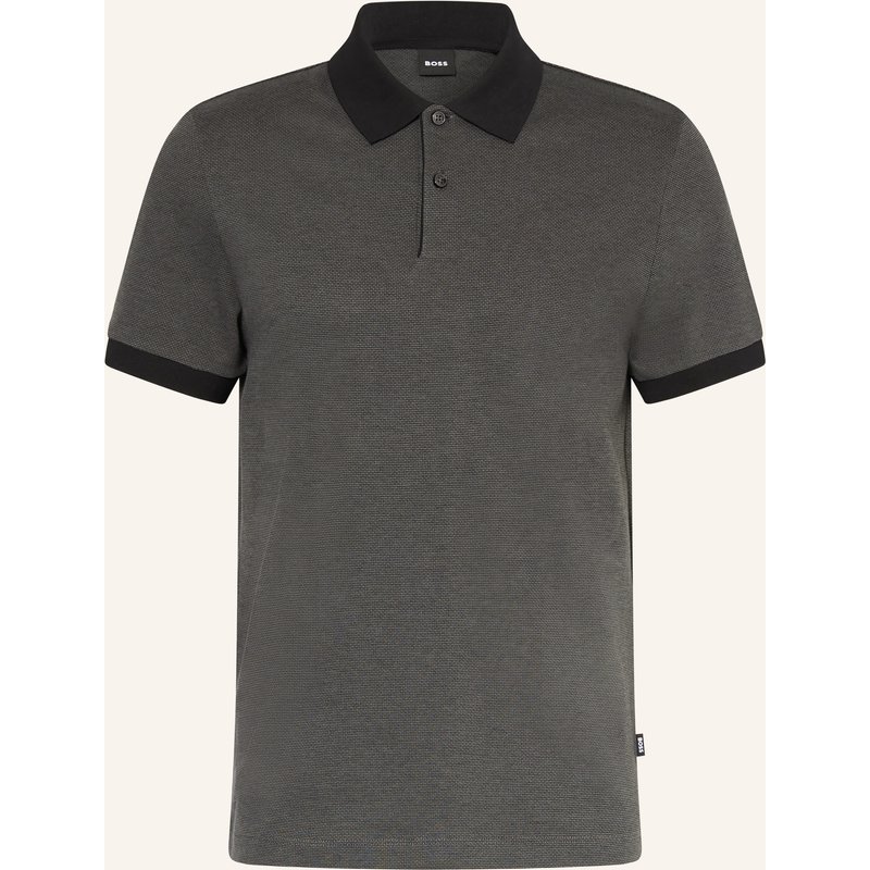 Boss Piqué-Poloshirt Parlay schwarz