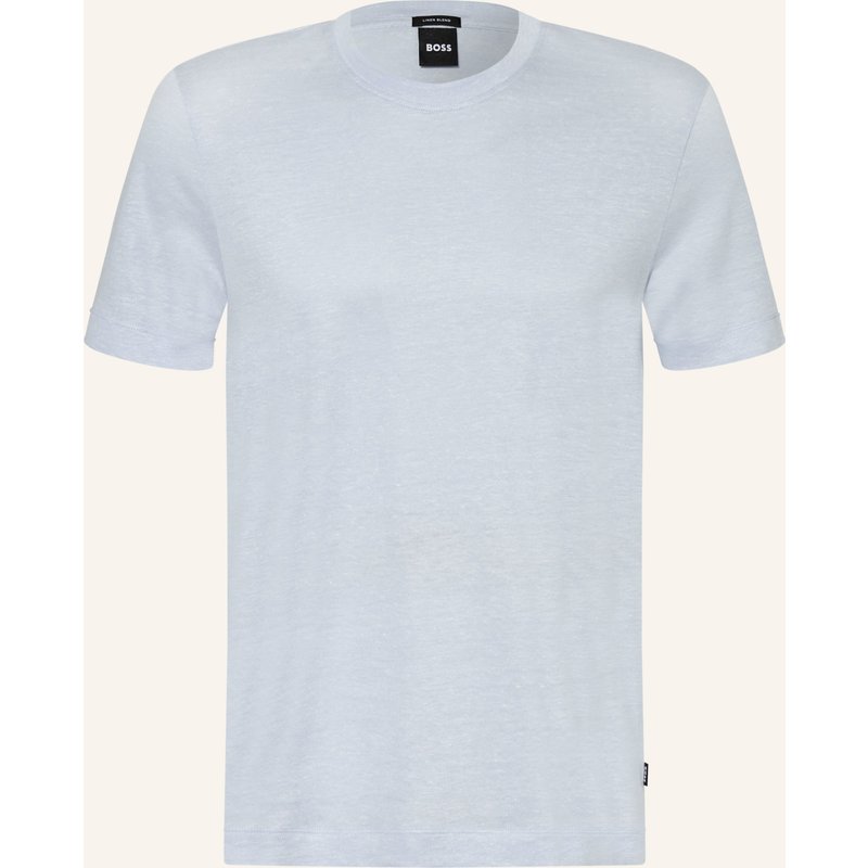 Boss T-Shirt Thompson Mit Leinen blau