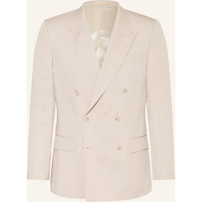 Boss Anzugsakko Slim Fit Mit Leinen grau