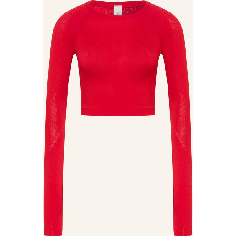 Lululemon Cropped-Shirt Swiftly Tech rot