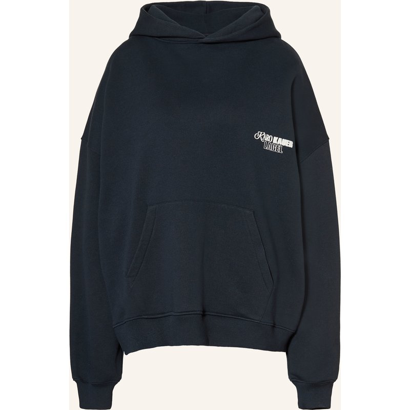 Karo Kauer Hoodie blau