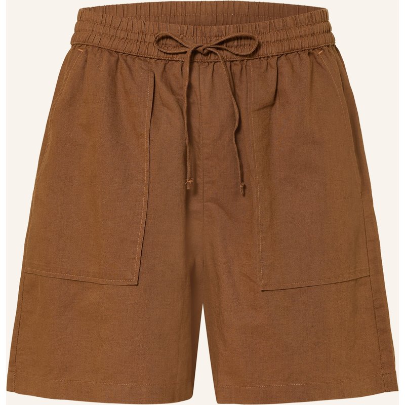 Marc O'polo Denim Shorts Mit Leinen braun