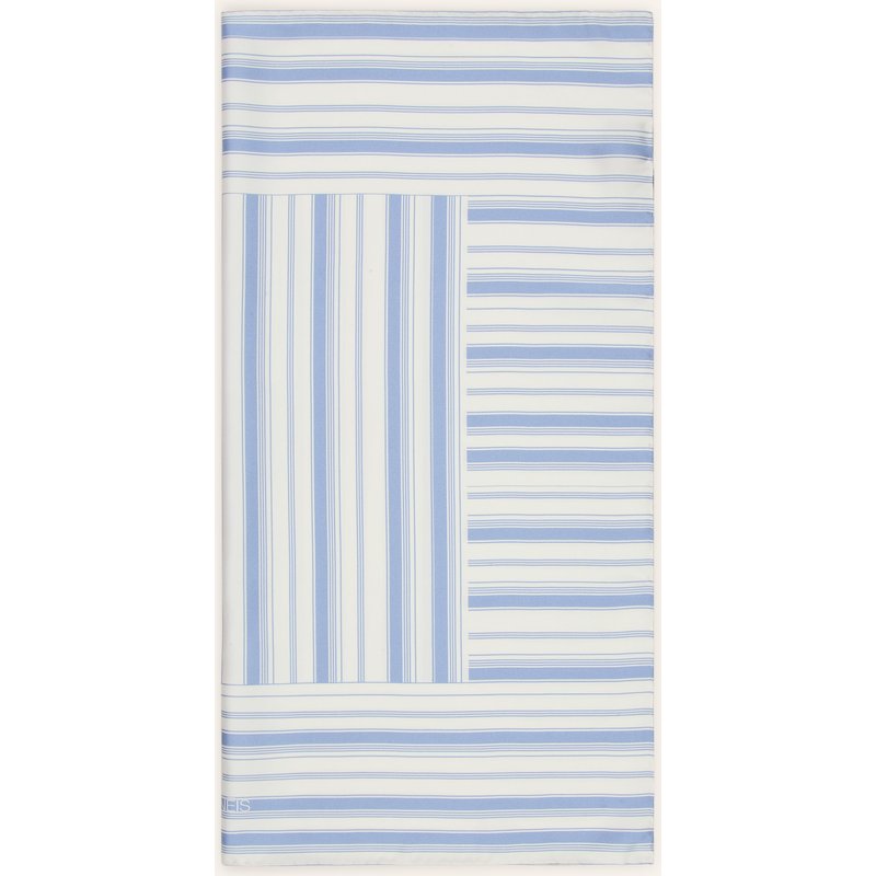 Aeneis Seidentuch blau