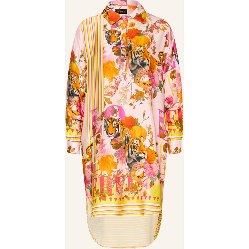 Miss Goodlife Hemdblusenkleid Jungle Fashion rosa