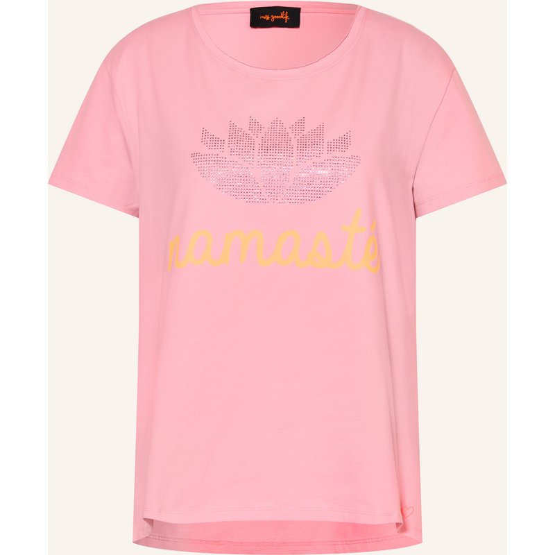 Miss Goodlife T-Shirt Namaste Mit Schmucksteinen rosa