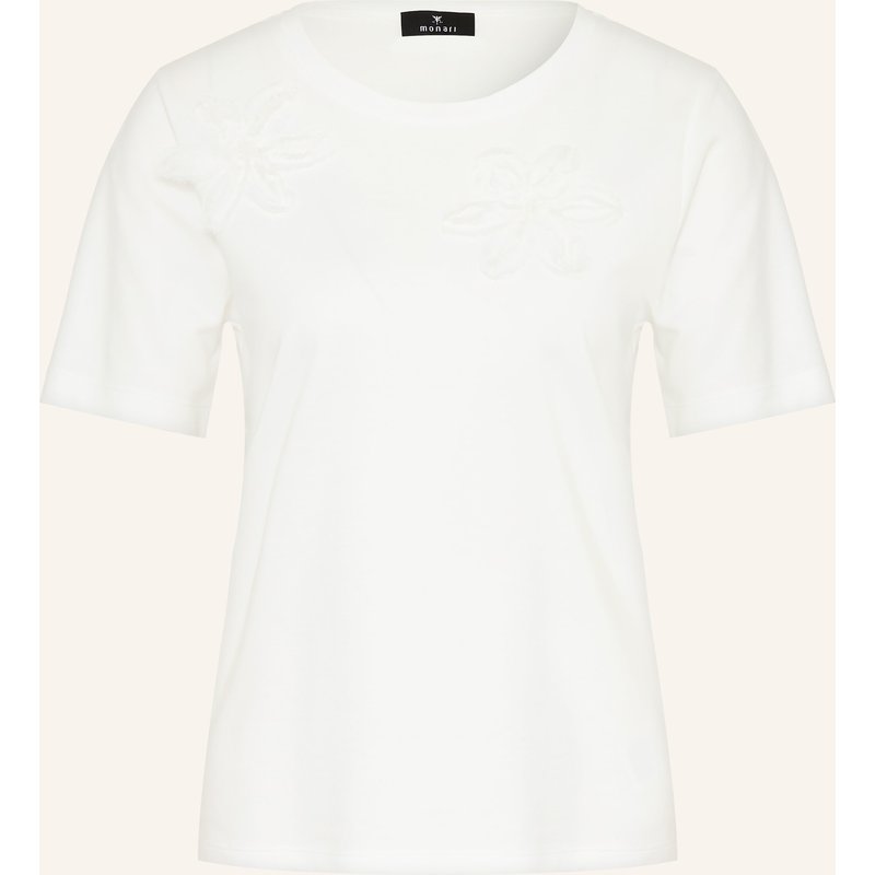 Monari T-Shirt Mit Pailletten weiss