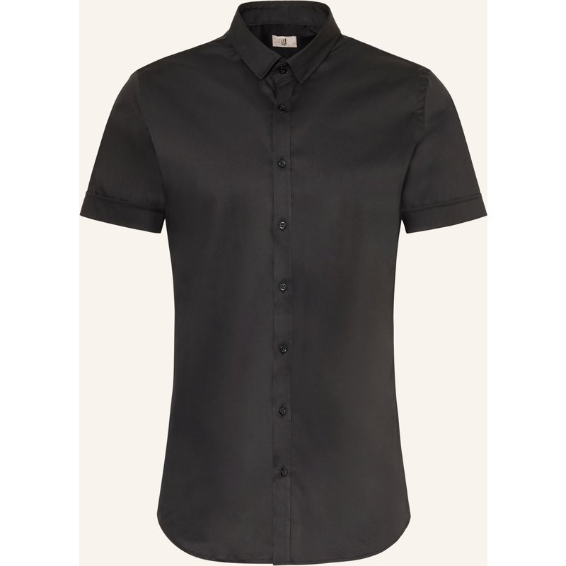 q1 Manufaktur Hemd Sandro Extra Slim Fit schwarz