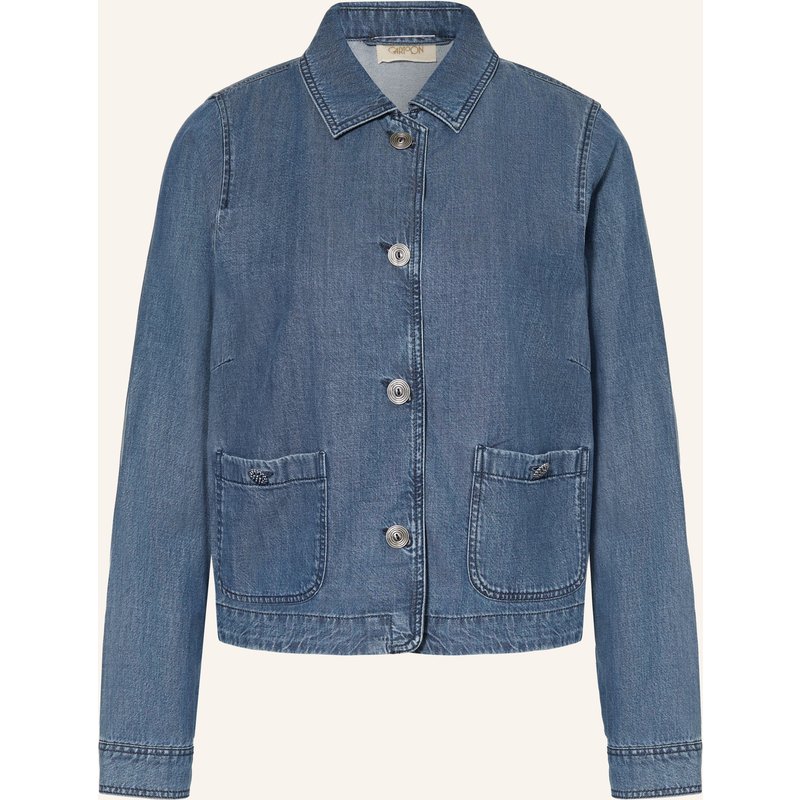 Cartoon Kastenjacke In Jeansoptik blau