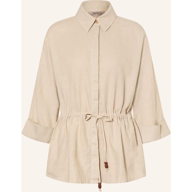 Cartoon Overjacket Mit Leinen beige