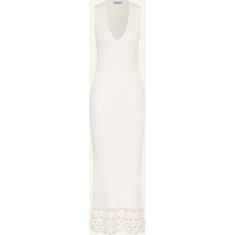 Ganni Strickkleid beige