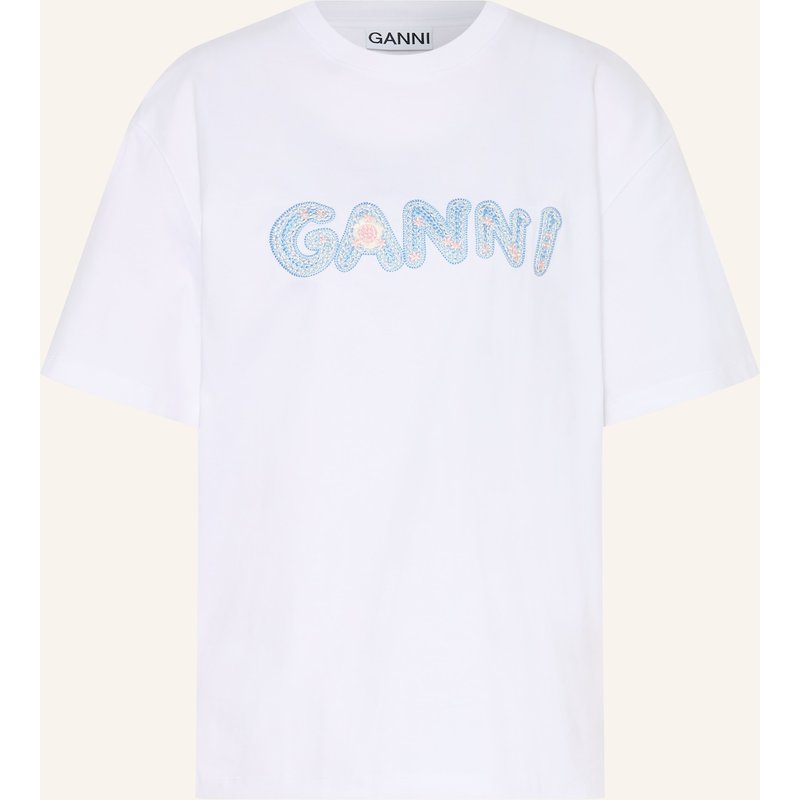 Ganni T-Shirt weiss