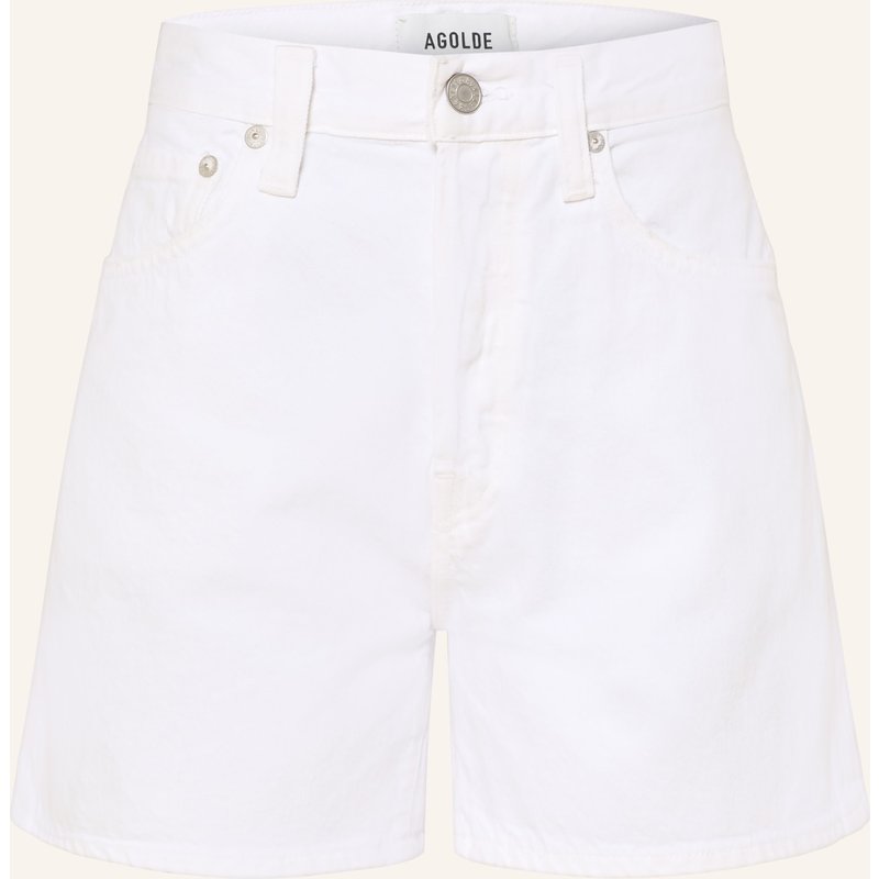 Agolde Jeansshorts Parker Long weiss