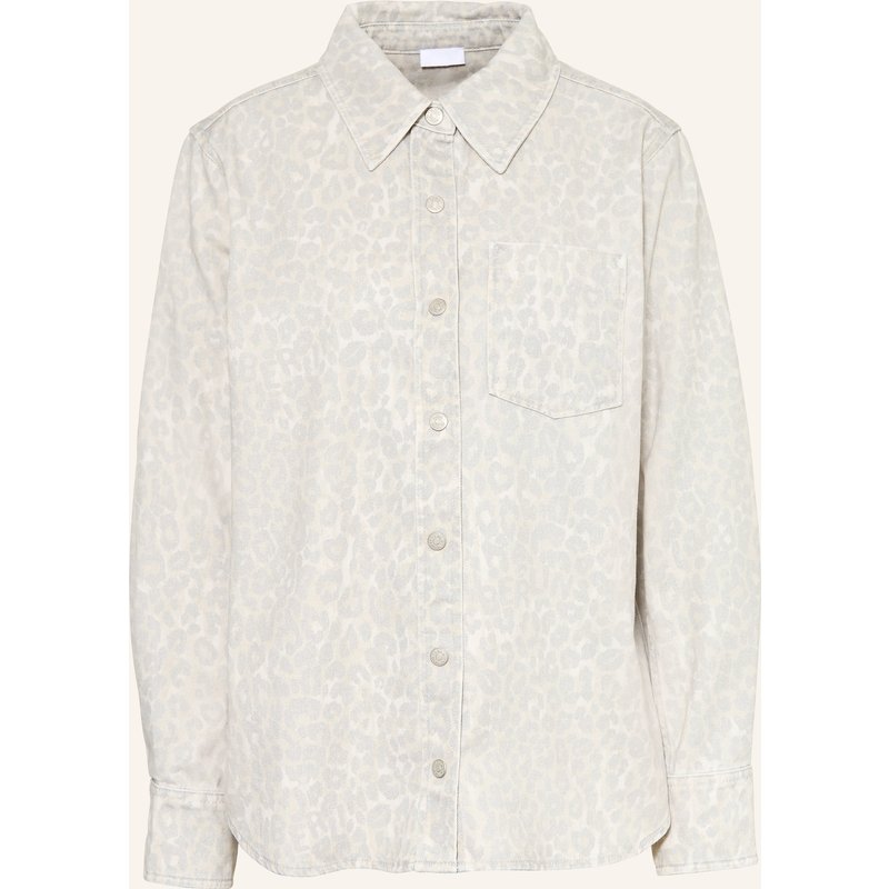 Lala Berlin Jeans-Overshirt Olivia grau