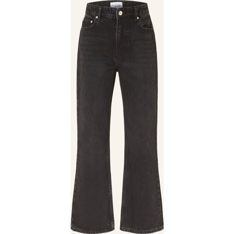 Ganni Wide Leg Jeans schwarz