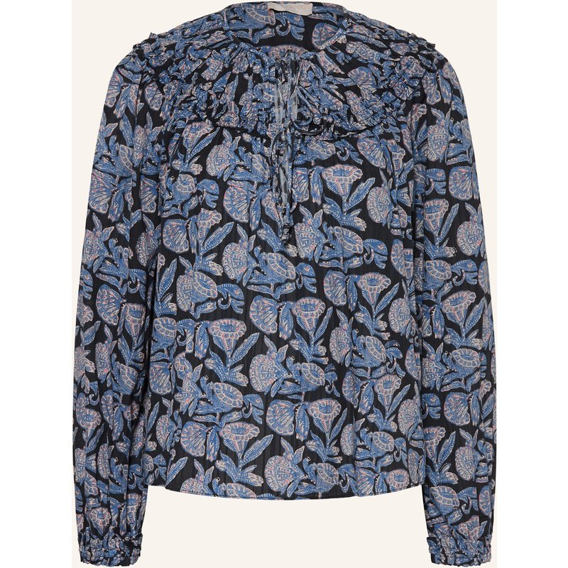 Ulla Johnson Blusenshirt Florelle Mit Rüschen blau