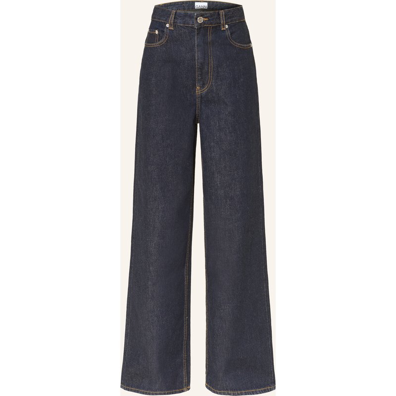 Ganni Straight Jeans blau