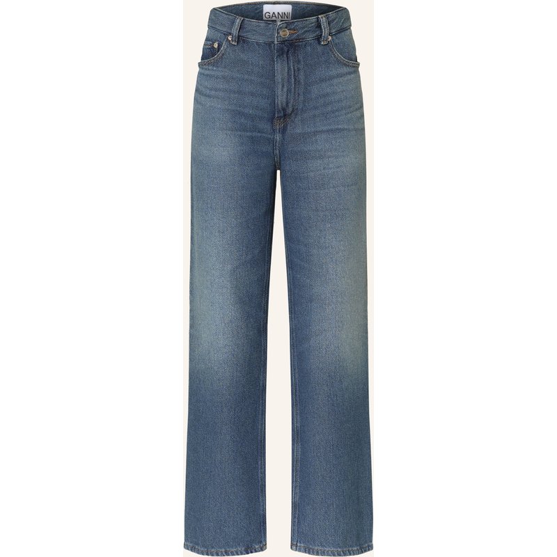 Ganni Straight Jeans blau