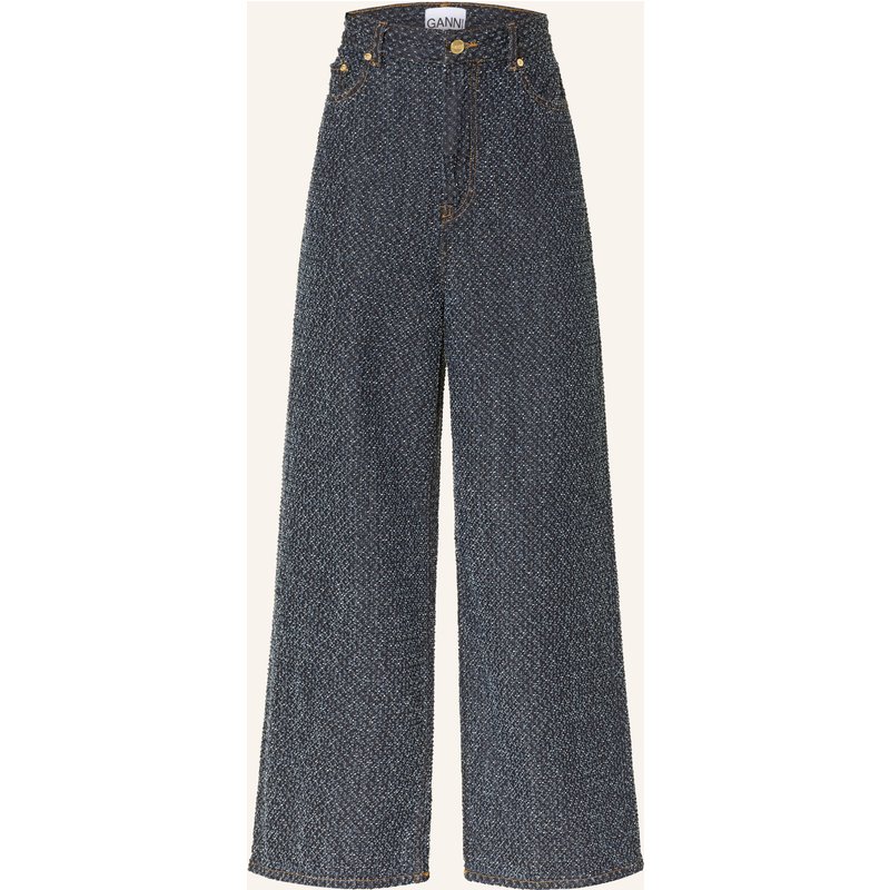 Ganni Wide Leg Jeans blau