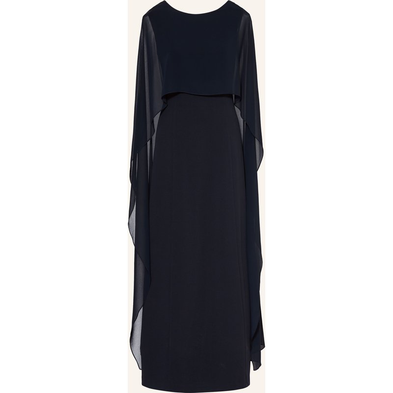 Apart Abendkleid Im Materialmix blau