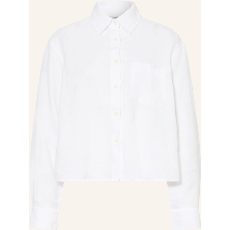Marc O'polo Hemdbluse Aus Leinen weiss