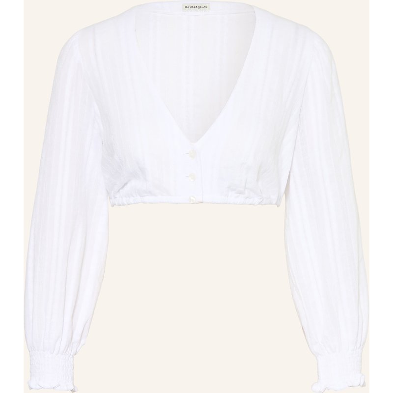 Heimatglück Tracht Dirndlbluse Charlotte Mit 3/4-Arm weiss
