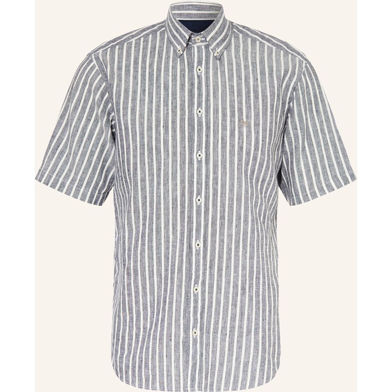 Fynch-Hatton Leinenhemd Comfort Fit blau