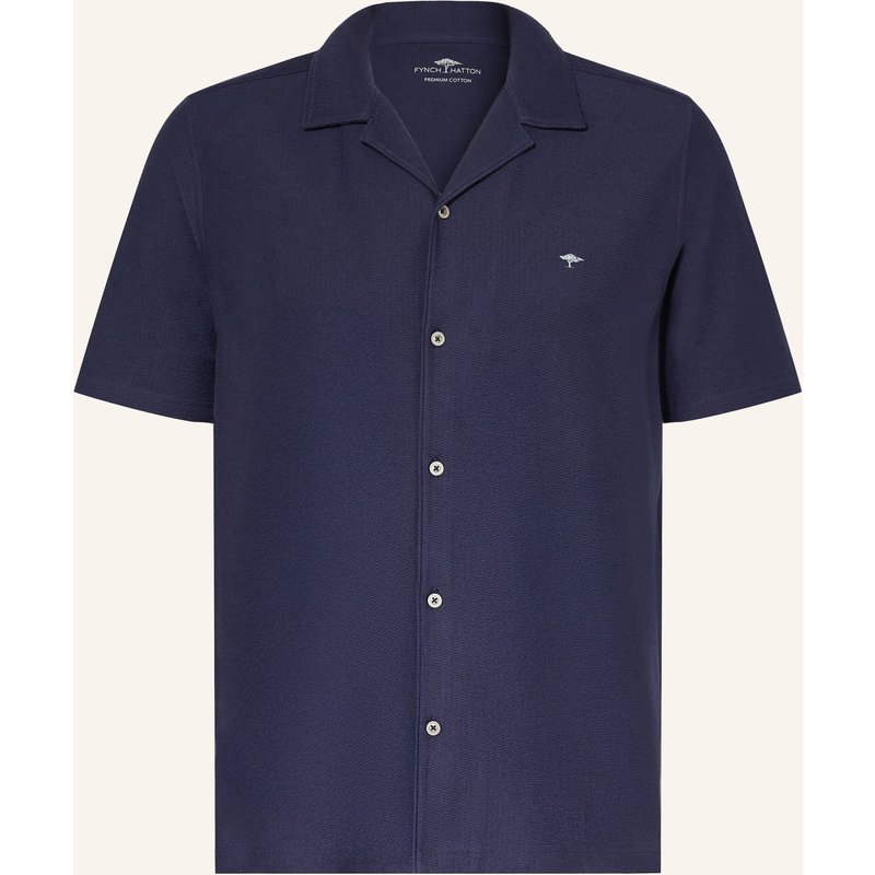 Fynch-Hatton Resorthemd Comfort Fit blau