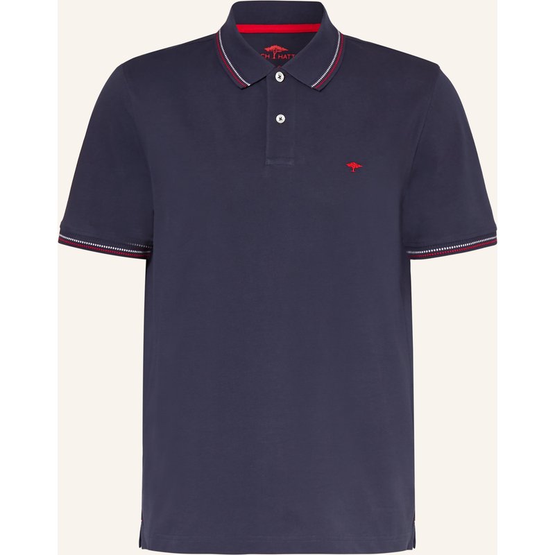 Fynch-Hatton Piqué-Poloshirt blau