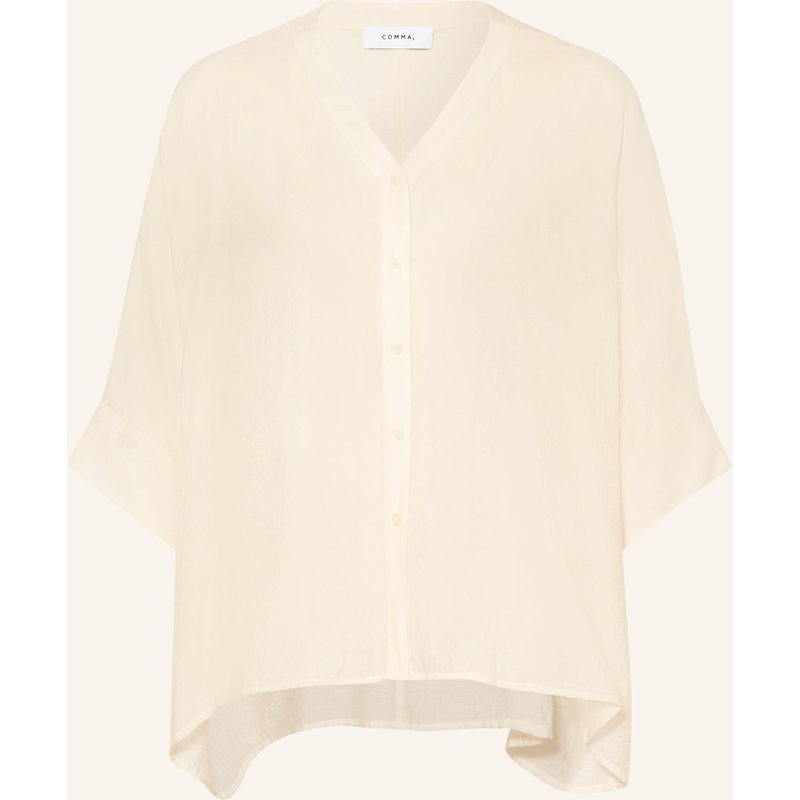Comma Bluse Mit 3/4-Arm weiss