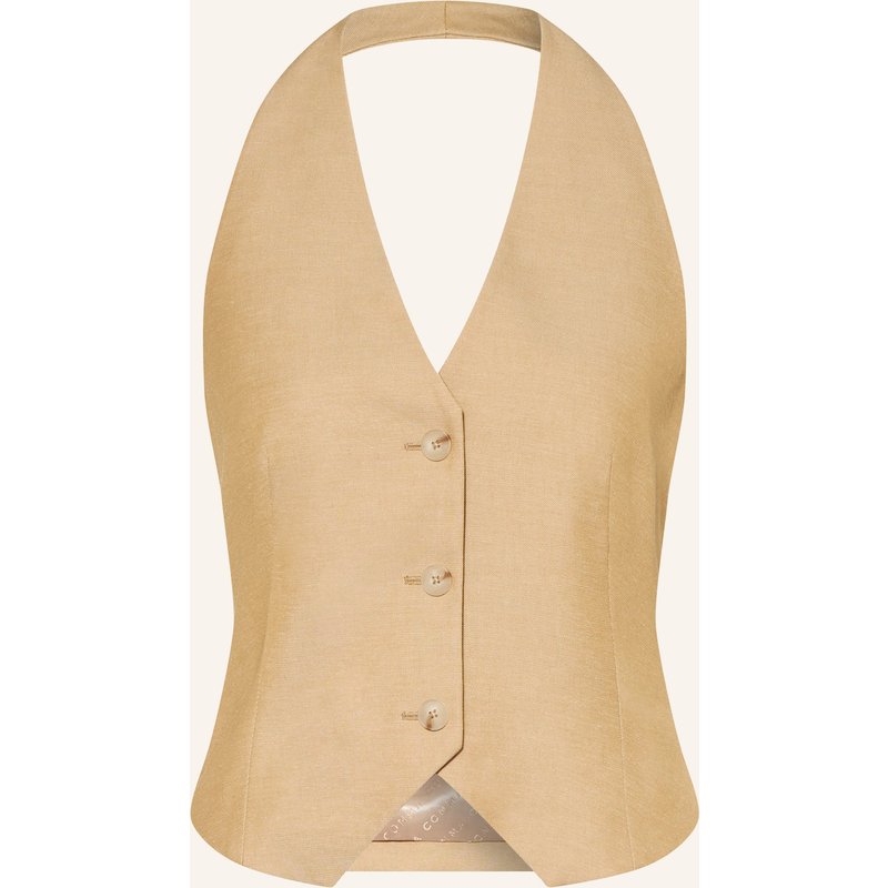 Comma Blazerweste beige