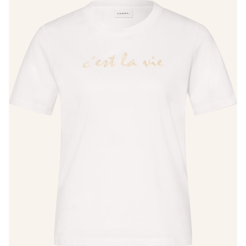 Comma T-Shirt weiss