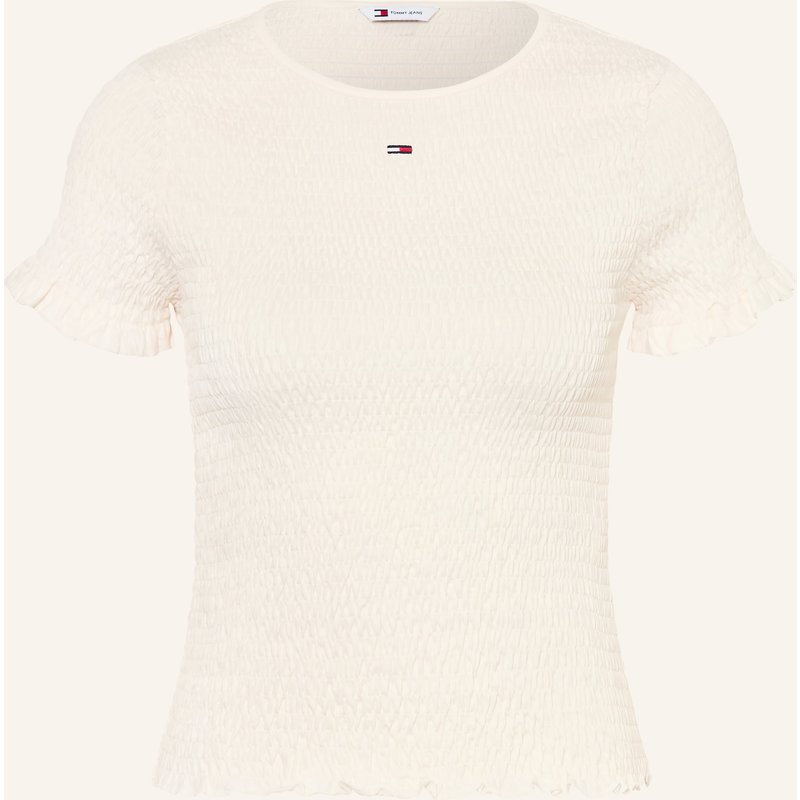 Tommy Jeans T-Shirt Mit Rüschen weiss