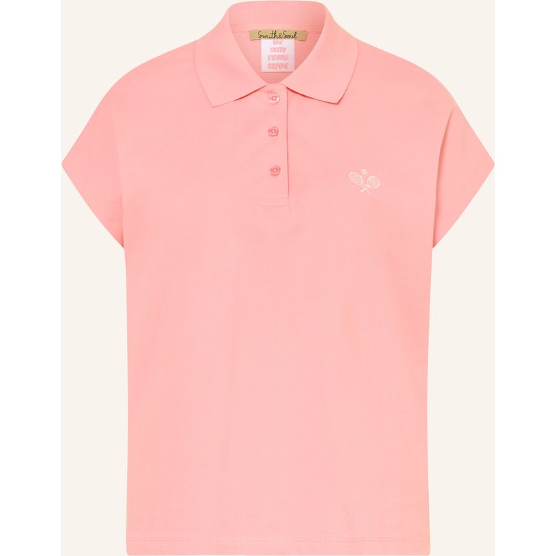Smith & Soul Piqué-Poloshirt pink