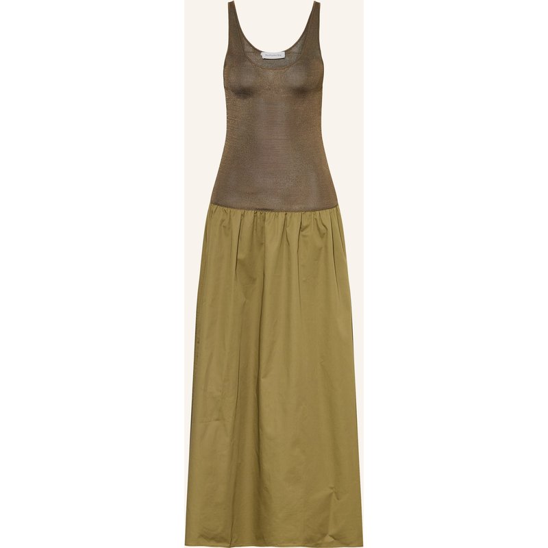 The Frankie Shop Kleid Iliya Im Materialmix gruen
